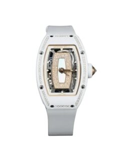 Richard Mille RM 07-01 White Ceramic Rose Gold Jasper Mother of Pearl Dial Diamond Bezel