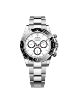 Rolex Cosmograph Daytona Stainless Steel White Dial with Black Ceramic Bezel
