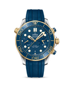Seamaster Diver 300M 44 mm, steel ‑ yellow gold on rubber strap