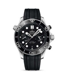 Seamaster Diver 300M 44 mm, steel on rubber strap