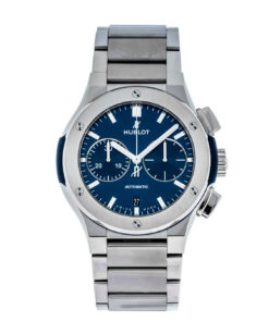 Classic Fusion Blue Chronograph Titanium Bracelet 45mm