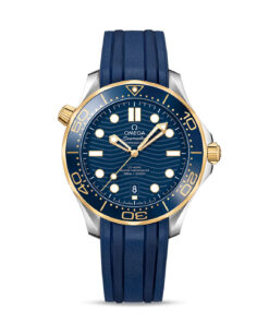 Seamaster Diver 300M 42 mm, steel ‑ yellow gold on rubber strap