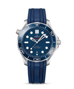 Seamaster Diver 300M 42 mm, steel on rubber strap