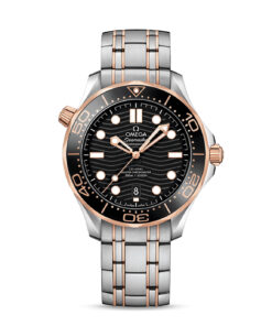 A- Seamaster Diver 300M 42 mm, steel ‑ Sedna™ gold on steel