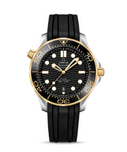 Seamaster Diver 300M 42 mm, steel ‑ yellow gold on rubber strap