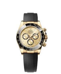D Rolex Cosmograph Daytona Yellow Gold Champagne Dial with Oysterflex Bracelet