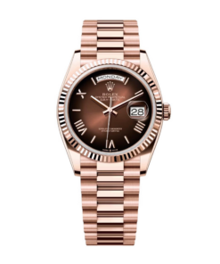 A- Rolex Day-Date 36 Oyster, 36 mm, Everose gold