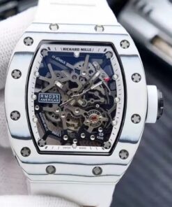 RM 35-02 White Dial White Bezel White Rubber Strap RUML3