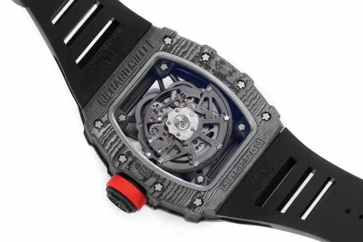 RM 35-02 Black Bezel Red Markers Black Rubber Strap ZF RUML3 - Image 5