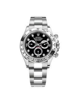 Rolex Cosmograph Daytona Stainless Steel Black Dial with Diamond Hour Markers