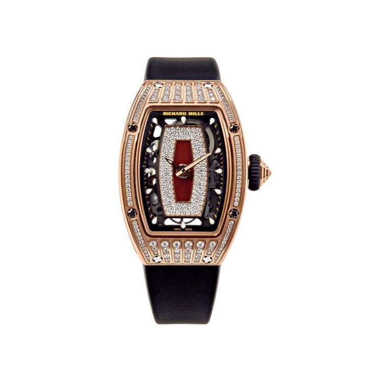 Richard Mille RM 07-01 Ladies’ Rose Gold Diamond Set Jasper Dial