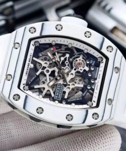 Alternative view of RM 35-02 White Dial White Bezel White Rubber Strap RUML3