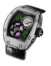 Richard Mille, RM 19-02, Skeleton Dial, “Fleur”, Tourbillon, White Gold, Diamond, 45mm