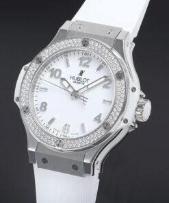Alternative view of Big Bang, Steel, White Diamonds, 38mm