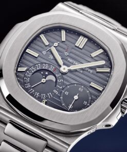 Alternative view of Nautilus Patek Philippe Nautilus Date, Moon Phases Watch, Stainless Steel, 40mm