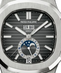 Alternative view of Nautilus Annual Calendar, Moon Phases Watch, Stainless Steel