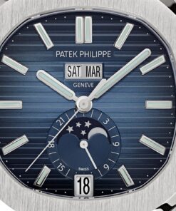 Alternative view of Nautilus Annual Calendar, Moon Phases Watch, Stainless Stee;