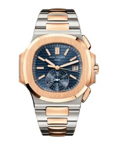 Nautilus Flyback Chronograph, Date Watch, 18k Rose Gold and Stainless Steel, 40,5 mm