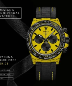 Alternative view of BumbleBee Rolex DiW Daytona CarboQuartz