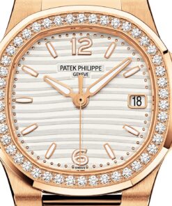 Alternative view of Nautilus Quartz Diamond Ladies Watch, 18k Rose Gold, 32mm