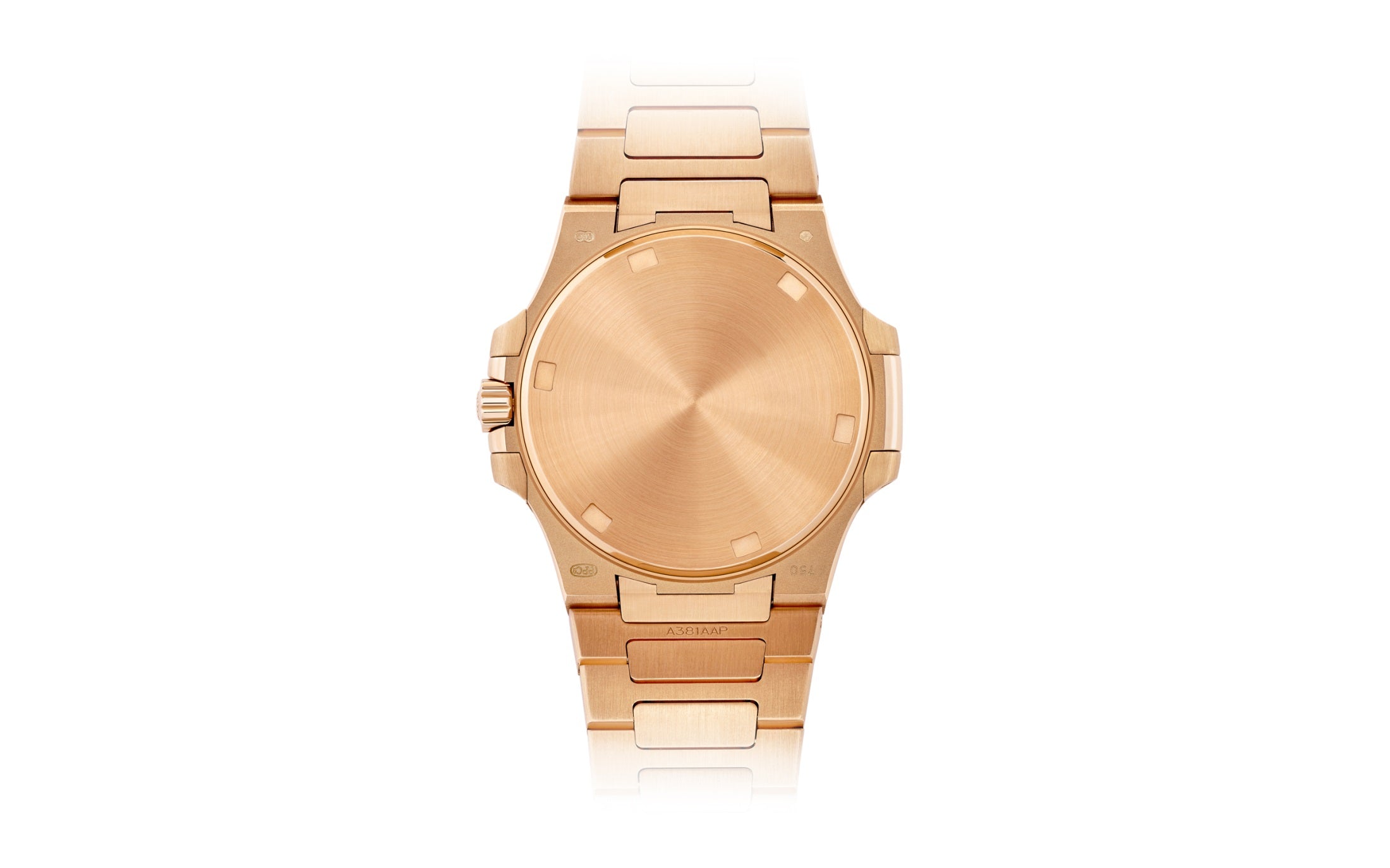 Nautilus Quartz Diamond Ladies Watch, 18k Rose Gold, 32mm - Image 5