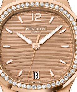 Alternative view of Nautilus Ladies Automatic Watch, 18k Rose Gold and Diamonds, 35,2mm