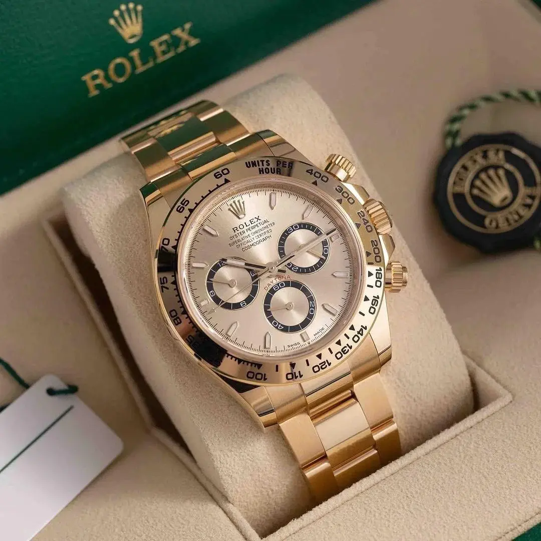 Rolex Cosmograph Daytona Yellow Gold Champagne Dial – Image 2