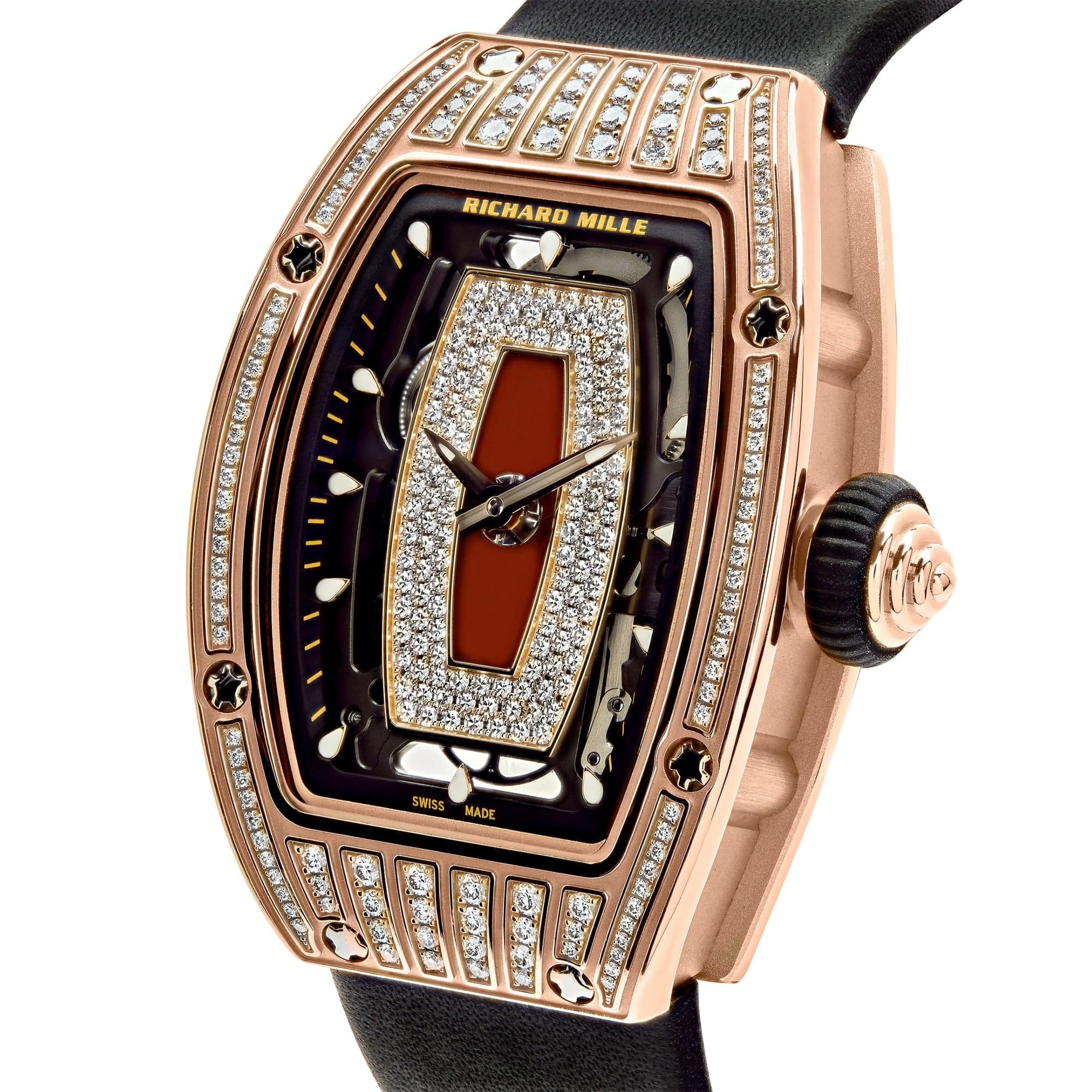 Richard Mille RM 07-01 Ladies’ Rose Gold Diamond Set Jasper Dial – Image 2
