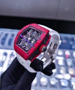 Vue alternative de Richard Mille RM 022 Red Tourbillon Aerodyne Dual Time Zone Watch