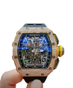 Alternative view of Richard Mille RM 11-03 Flyback Chronograph Diamond Set Rose Gold