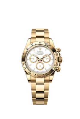 Rolex Cosmograph Daytona Yellow Gold White Dial Watch