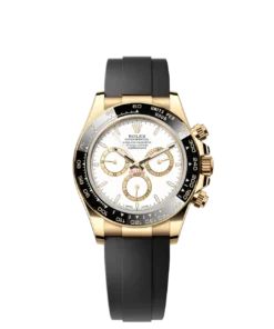 Rolex Cosmograph Daytona Yellow Gold White Dial with Oysterflex Bracelet