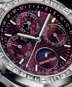 Vue alternative de A- Royal Oak Perpetual Calendar Red diamonds
