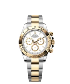 Rolex Cosmograph Daytona Rolesor Yellow Gold White Dial