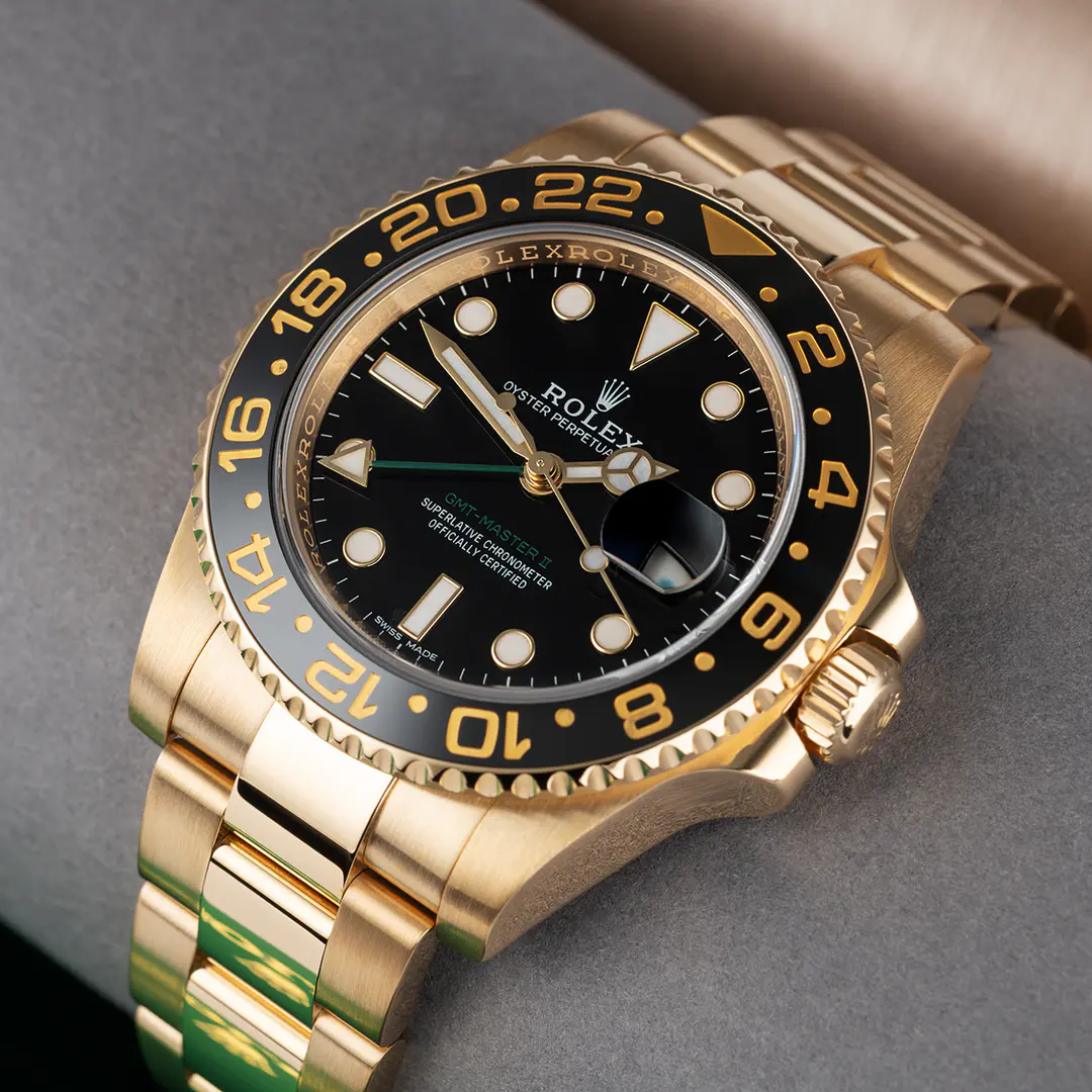 Rolex GMT-Master II “Root Beer” Yellow Gold Black Dial – Bild 3