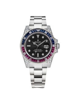 Rolex Submariner Silver Blue/Red Diamond, 40mm