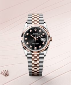 Alternative view of Rolex Datejust 36 Oyster, 36 mm, Oystersteel and Everose gold