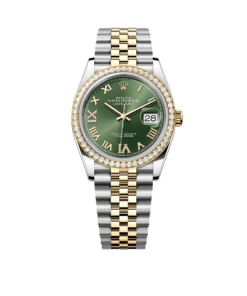 Rolex Datejust 36 Oyster, 36 mm, Oystersteel, yellow gold and diamonds