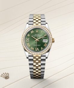 Alternative view of Rolex Datejust 36 Oyster, 36 mm, Oystersteel, yellow gold and diamonds
