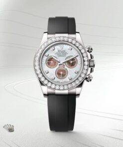 Alternative view of Rolex Cosmograph Daytona Oyster 40 mm white gold and diamonds