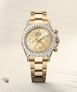 Alternative view of Rolex Cosmograph Daytona Oyster 40 mm yellow gold and diamonds