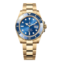 B- Rolex Submariner Date Oyster, 41 mm, yellow gold