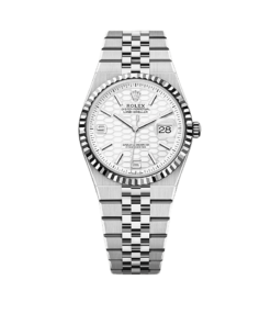 Rolex Land-Dweller 36 Oyster, 36 mm, Oystersteel and white gold