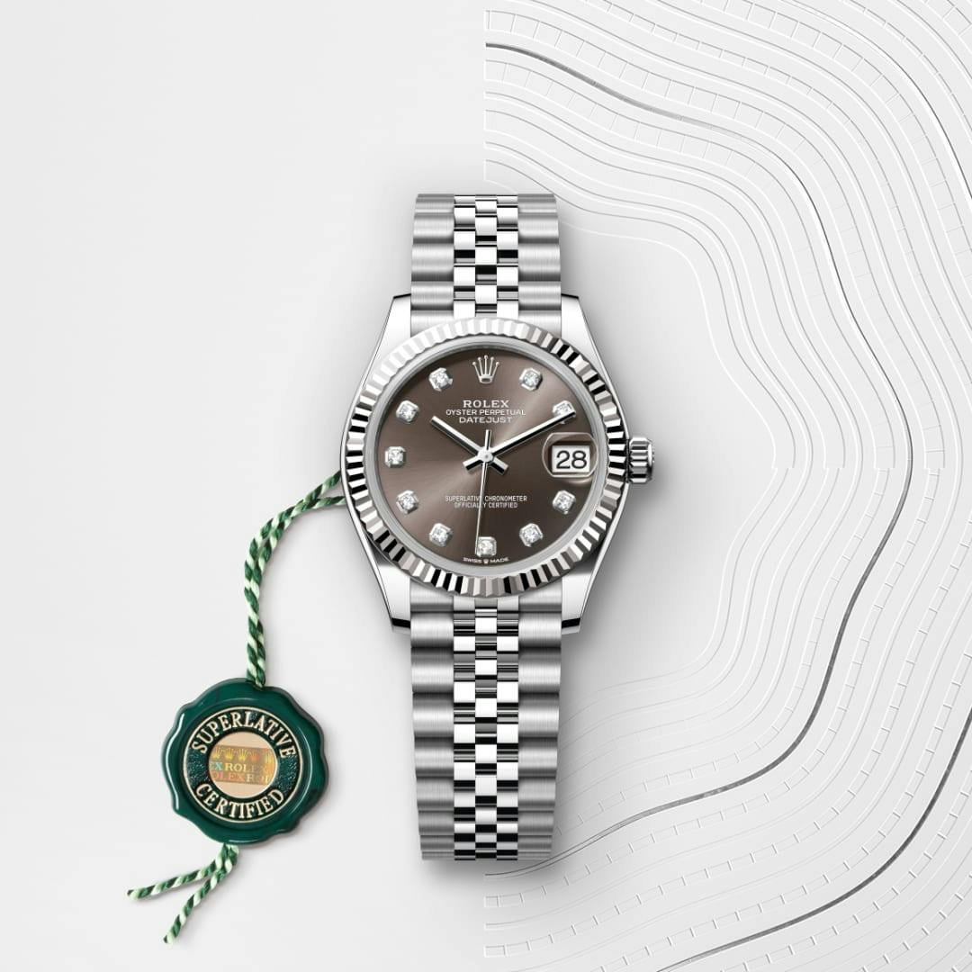 Rolex Datejust 31 Oyster, 31 mm, Oystersteel and white gold - Image 3