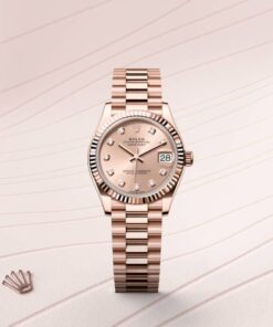 Alternative view of Rolex Datejust 31 Oyster, 31 mm, Everose gold