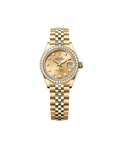 Rolex Lady-Datejust Oyster, 28 mm, yellow gold and diamond