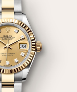 Alternative view of Rolex Lady-Datejust Oyster, 28 mm, Oystersteel and yellow gold