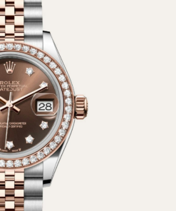 Alternative view of Rolex Lady-Datejust Oyster, 28 mm, Oystersteel, Everose gold and diamonds
