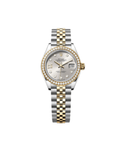 Rolex Lady-Datejust Oyster, 28 mm, Oystersteel, yellow gold and diamonds