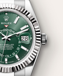 Alternative view of A- Rolex Sky-Dweller Stainless Steel, Green Index Dial, 42 mm